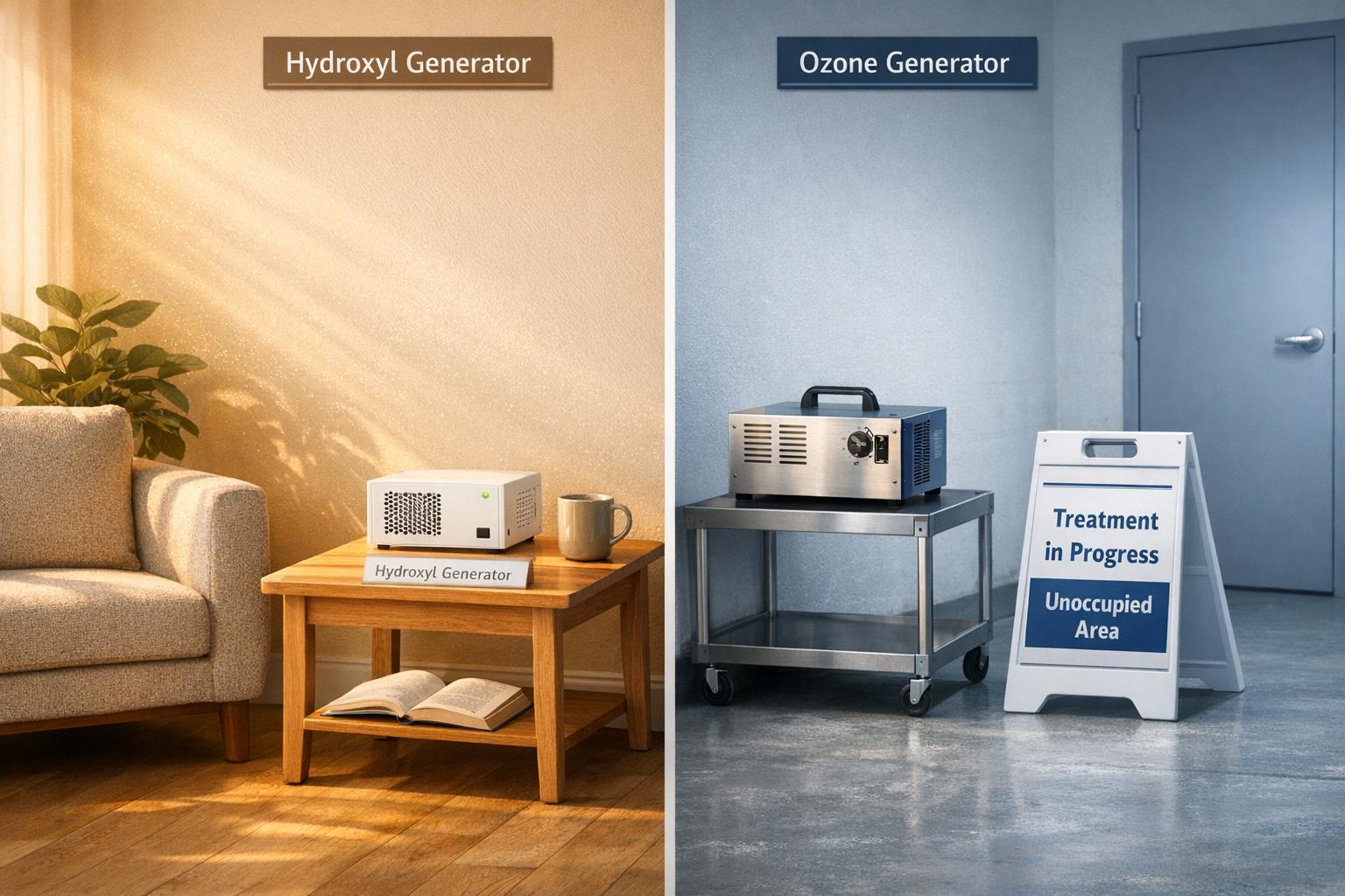 Hydroxyl Generators vs. Ozone Generators: Key Differences