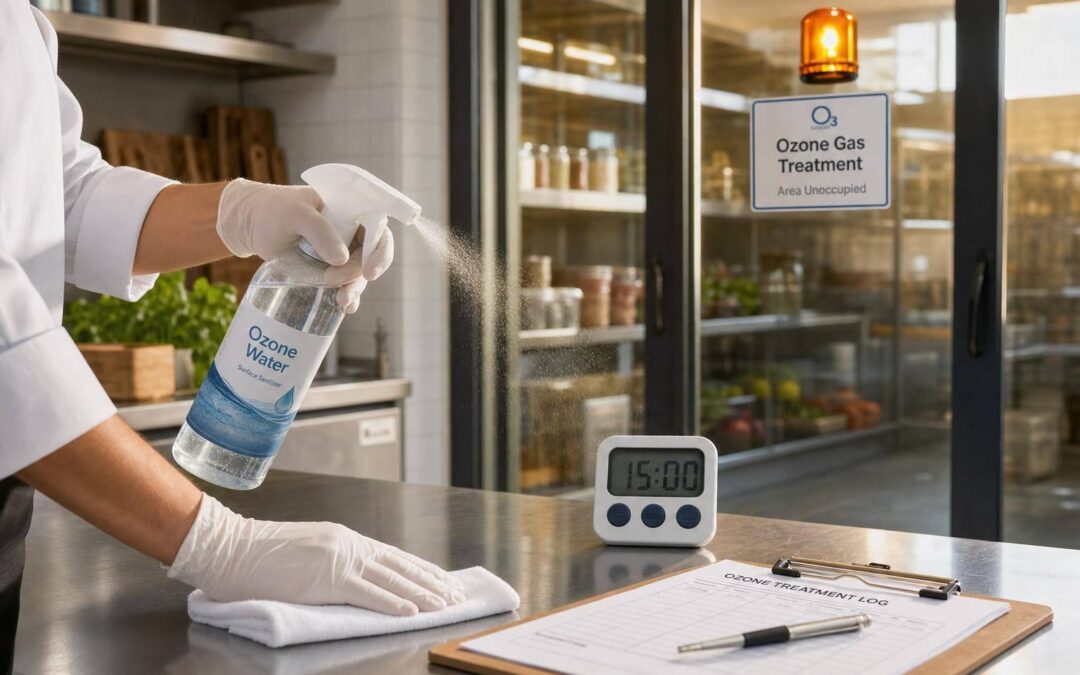 How Ozone Sanitizes Kitchen Surfaces