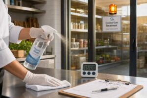 How Ozone Sanitizes Kitchen Surfaces
